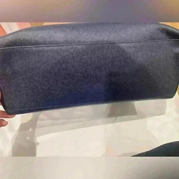 FURLA BELVEDERE 100% Leather Tote M in Blue Barely Used | MSRP $378 | free gift! - Picture 13 of 16